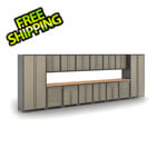 Coleman 16 Piece Garage 18 Gauge Taupe Cabinet Kit: Option 8
