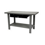 Homak 59" Industrial Steel Workbench with 2 Drawers