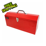 Homak 19" Tall Red Metal Toolbox with Tray