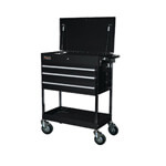 Black Pro Series 34" 3-Drawer Service Cart