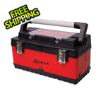 Homak 20" Red Metal and Plastic Toolbox
