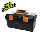 20" Plastic Tool Box with Tray and Dividers