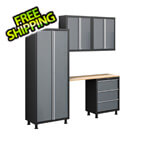 Coleman 5 Piece 24 Gauge Garage Cabinet Set Option 3