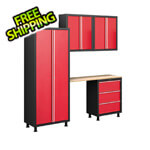 Coleman 5 Piece 24 Gauge Garage Cabinet Set Option 3