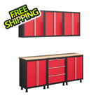 Coleman 8 Piece 24 Gauge Garage Cabinet Set Option 5