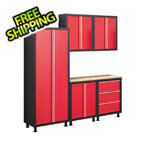 NewAge 6 Piece 24 Gauge Garage Cabinet Set Option 4