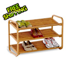 Honey Can Do Deluxe 3-Tier Bamboo Shoe Rack