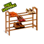 Honey Can Do 3-Tier Bamboo Shoe Rack