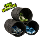 Honey Can Do Black Shoe Storage Tubes