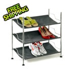 Honey Can Do 3-Tier Canvas Shoe Rack