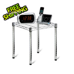 Honey Can Do Commercial Chrome Wire Side Table