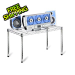 Honey Can Do Commercial Chrome Wire Table