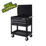 Waterloo 3-Drawer Black Metal Utility Cart