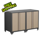 Coleman 2 x 18-Gauge Taupe Base Cabinets
