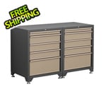 Coleman 2 x 18-Gauge Taupe 5-Drawer Base Cabinet