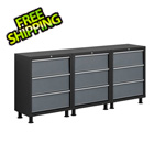 Coleman 3 x 24-Gauge Grey 3-Drawer Base Cabinets