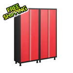 Coleman 2 x 24-Gauge Red Garage Locker Cabinets