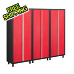 Coleman 3 x 24-Gauge Red Garage Locker Cabinets