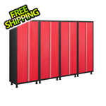 Coleman 4 x 24-Gauge Red Garage Locker Cabinets