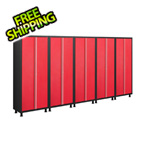 Coleman 5 x 24-Gauge Red Garage Locker Cabinets