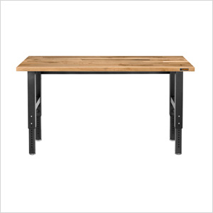 Height Adjustable 6' Maple Workbench