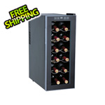 Sunpentown 12-Bottle Thermo-Electric Slim Wine Cooler