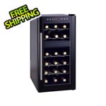 Sunpentown 18-Bottle Dual-Zone ThermoElectric Wine Cooler with Heating