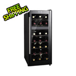 Sunpentown 21-Bottle Dual-Zone ThermoElectric Wine Cooler with Heating
