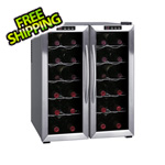 Sunpentown 24-Bottle Dual-Zone ThermoElectric Wine Cooler with Heating
