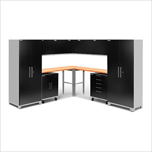 Newage Products 55172 Black Diamond Plate Garage Cabinet Set Performance Plus 2 0 Black Diamond Plate 12 Piece Set
