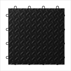 Black Tile Flooring (24-pack)