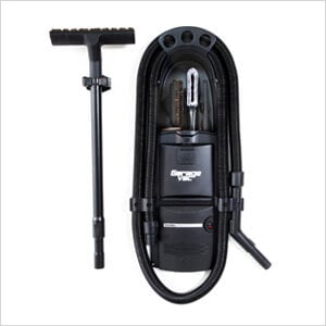 GF-120 Black In-Wall Garage Vacuum (Hard-Wired)