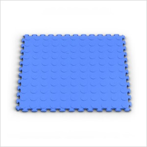 Blue Coin Pattern Floor Tiles