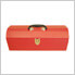 19-Inch Portable Metal Toolbox (Red)