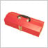 16-Inch Portable Metal Toolbox (Red)
