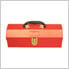 14-Inch Portable Metal Toolbox (Red)