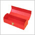 14-Inch Portable Metal Toolbox (Red)