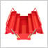 5-Tray Cantilever Metal Toolbox (Red)