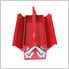 5-Tray Cantilever Metal Toolbox (Red)