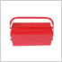 5-Tray Cantilever Metal Toolbox (Red)