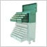 8-Drawer Green Metal Tool Chest