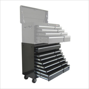 13-Drawer Black Roller Metal Cabinet