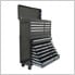 13-Drawer Black Roller Metal Cabinet