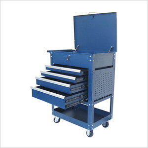 2-Tray 5-Drawer Rolling Tool Cart