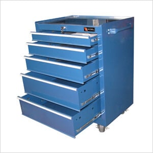 5-Drawer Blue Metal Roller Tool Cabinet (Bottom Part)