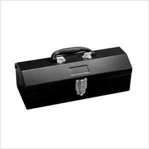 14-Inch Portable Metal Toolbox (Black)