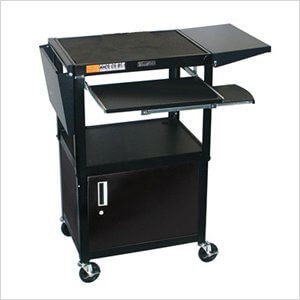 Steel A/V Cabinet with Drop Leaf Shelves