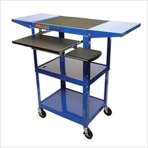 Height Adjustable Workstation in Blue