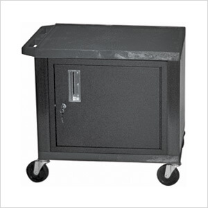 26” Black Tuffy Cart with Cabinet