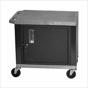 26” Grey Tuffy Cart with Cabinet